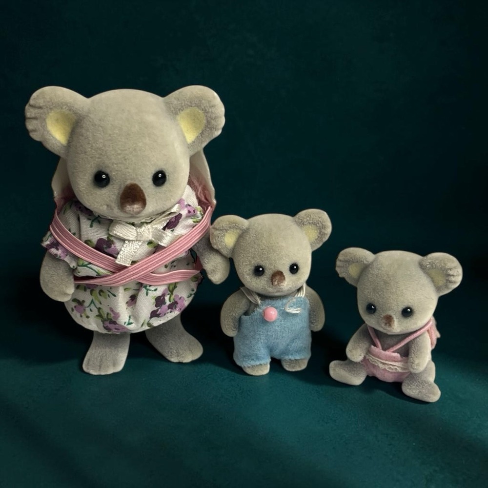 Calico Critters Sylvanian Families Outback Koala Family of 3 Mom Kids